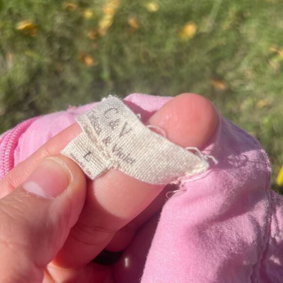 Chelsea & Violet Womens Large Pink Babydoll Mini Dress Empire Waist Flare - Picture 6 of 8